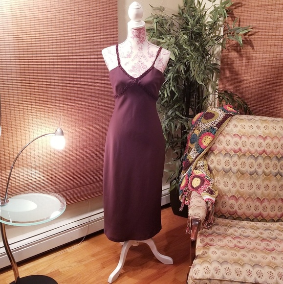 aubergine cocktail dress